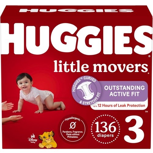 Huggies little movers taille 3 (136 )