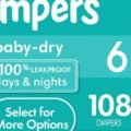Pampers baby dry taille 6 (108)