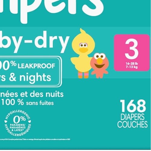 Pampers baby dry taille 3 (160)