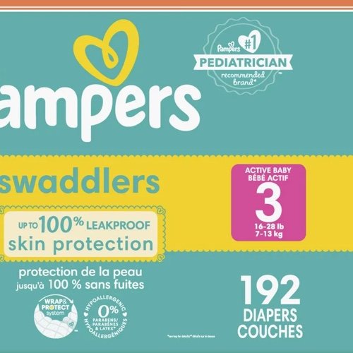 Pampers swaddlers taille 3 (192)